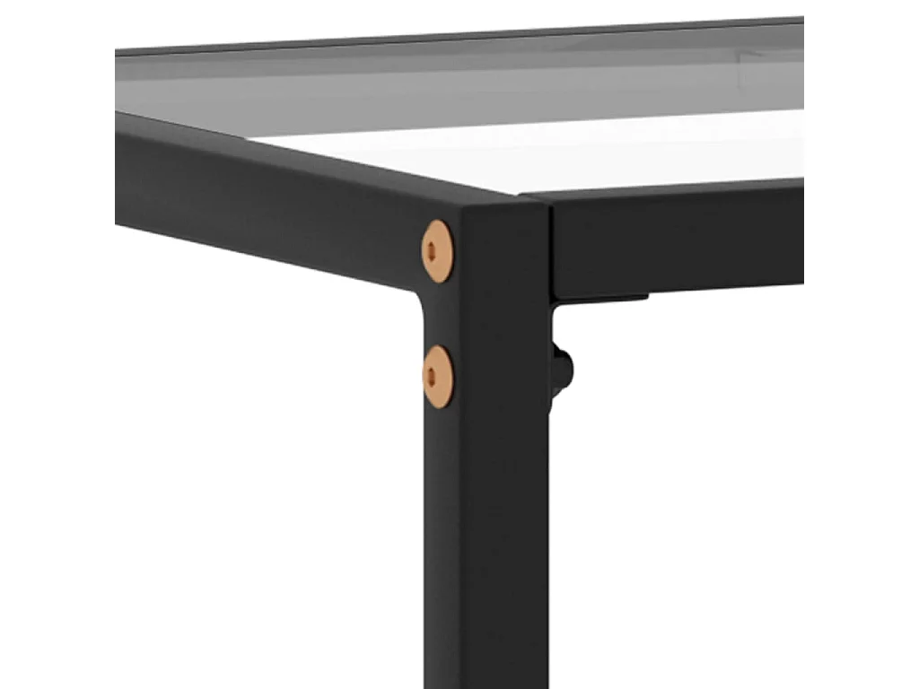 Table console Transparent 80x35x75 cm Verre trempé