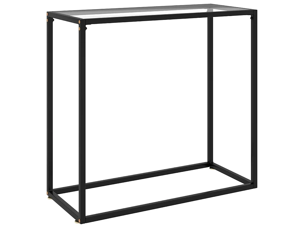 Table console Transparent 80x35x75 cm Verre trempé