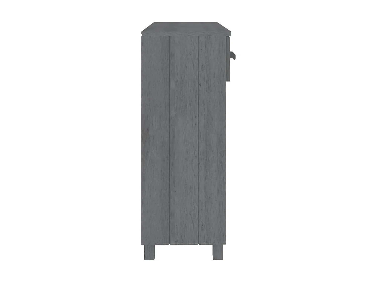 Konsolentisch HAMAR Dunkelgrau 90x35x90 cm Massivholz Kiefer