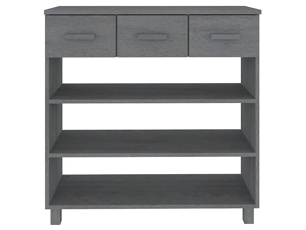Wandtafel HAMAR 90x35x90 cm massief grenenhout donkergrijs