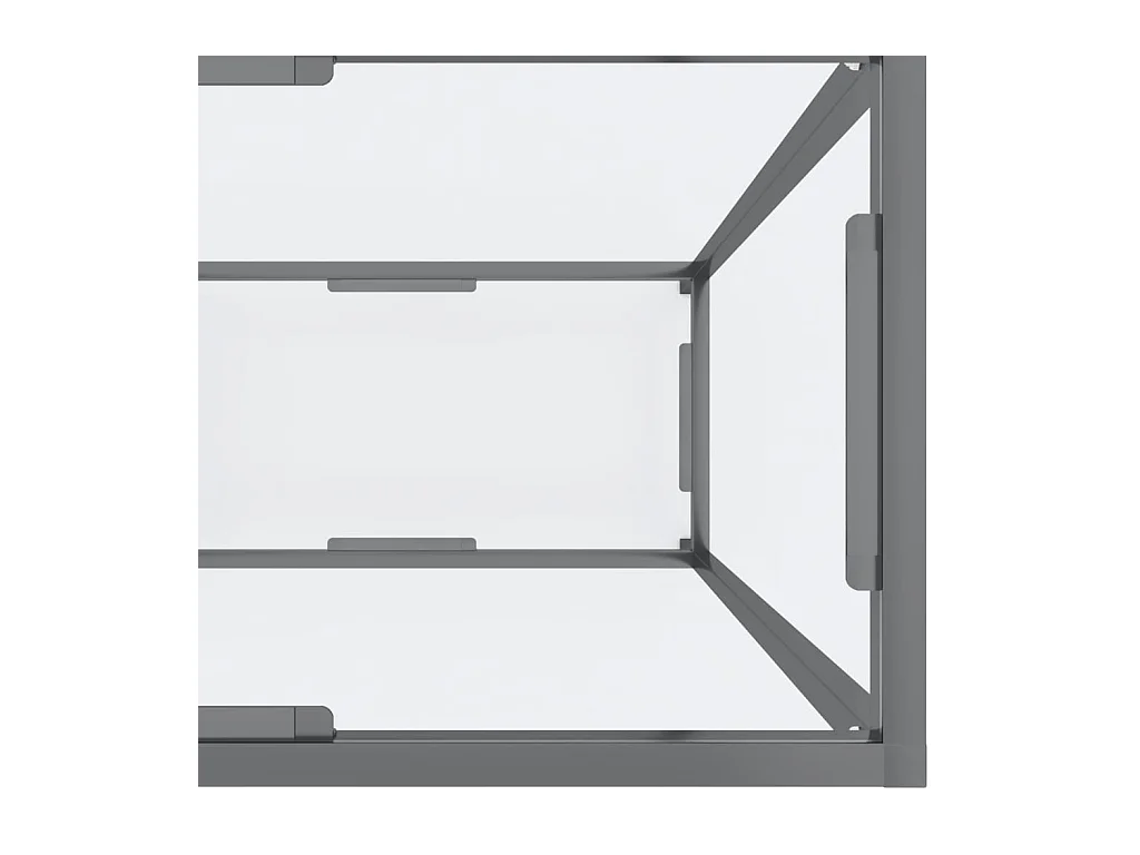 Wandtafel 140x35x75,5 cm gehard glas transparant