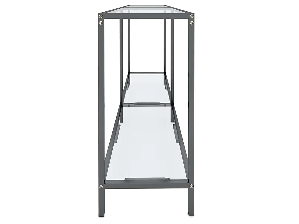 Konsolentisch Transparent 140x35x75,5 cm Hartglas