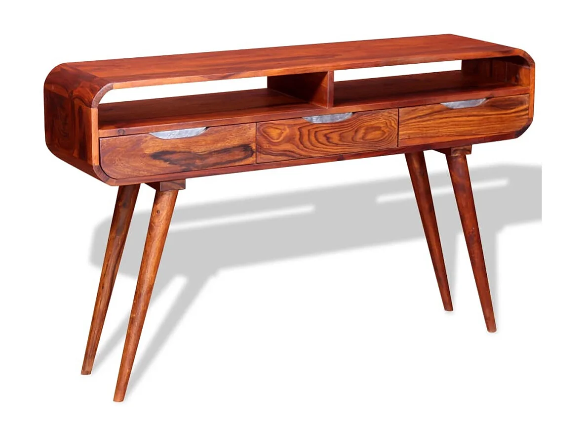 Table console Bois massif 120x30x75 cm