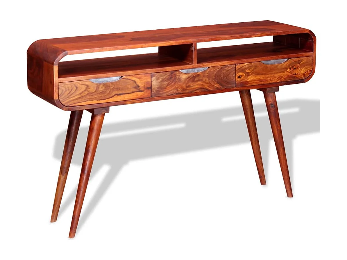 Table console Bois massif 120x30x75 cm