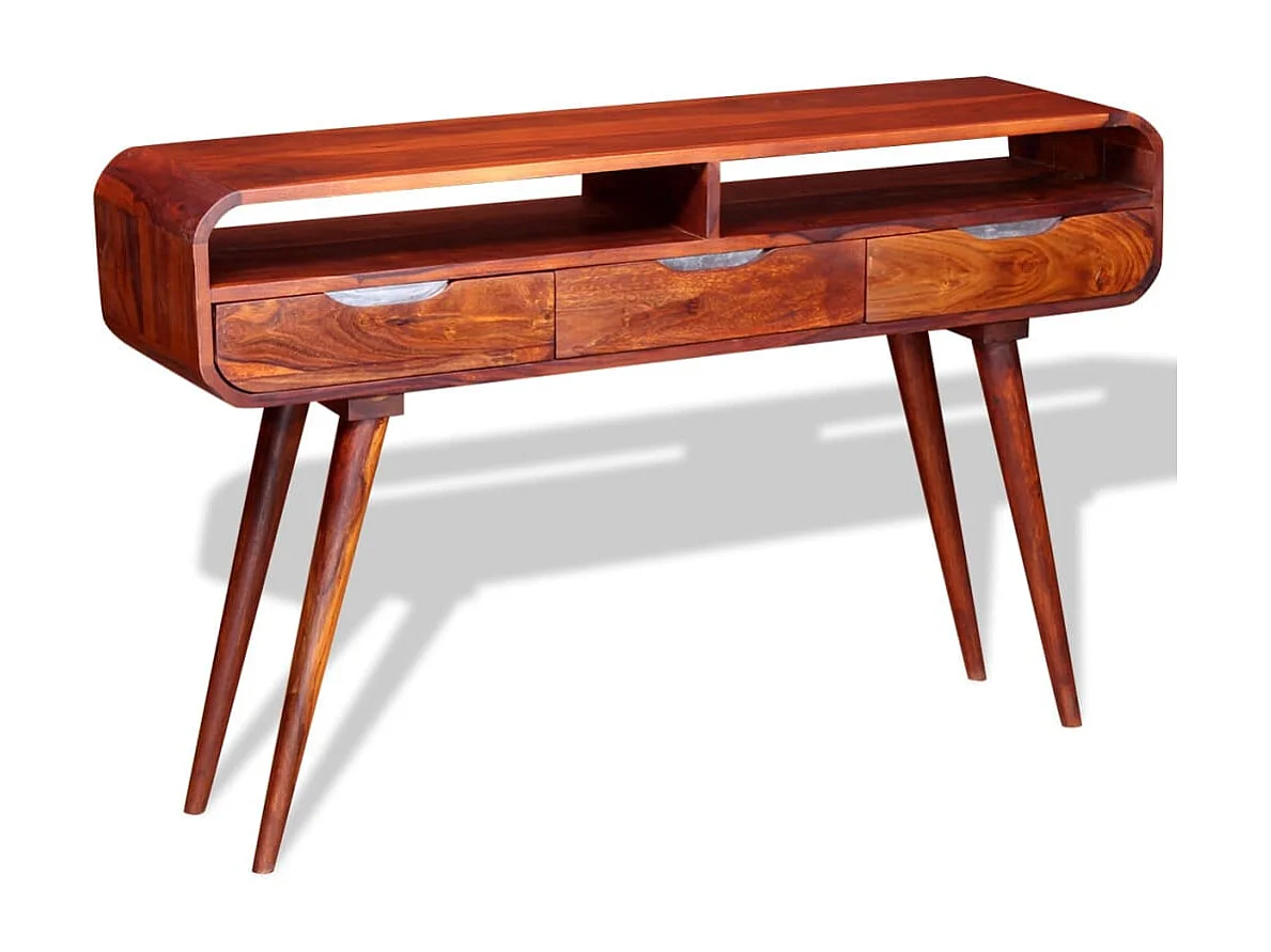 Table console Bois massif 120x30x75 cm