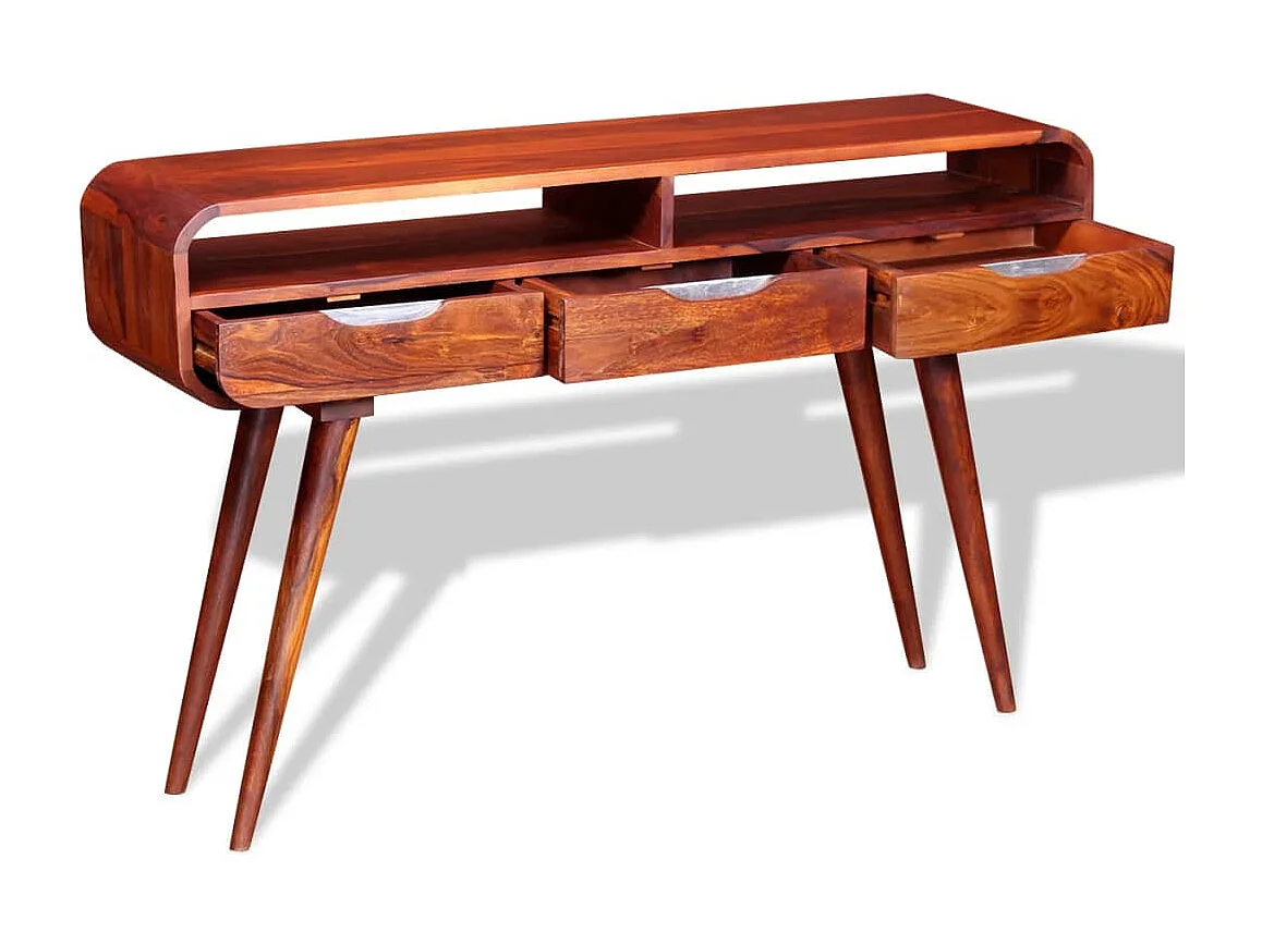 Table console Bois massif 120x30x75 cm