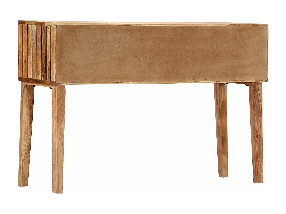 Tavolo Consolle 120x35x76 cm Legno Massello di Acacia