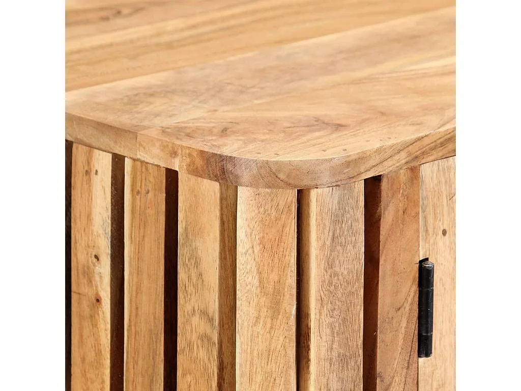 Tavolo Consolle 120x35x76 cm Legno Massello di Acacia