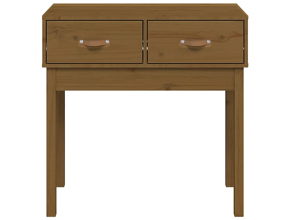 Wandtafel 76,5x40x75 cm massief grenenhout honingbruin