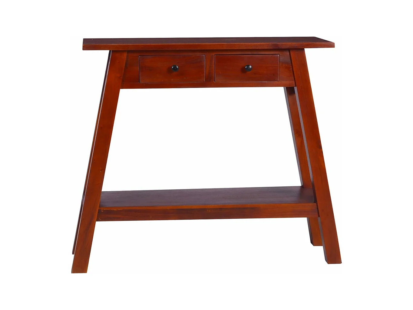 Table console Marron classique 90x30x75 cm Bois d'acajou massif