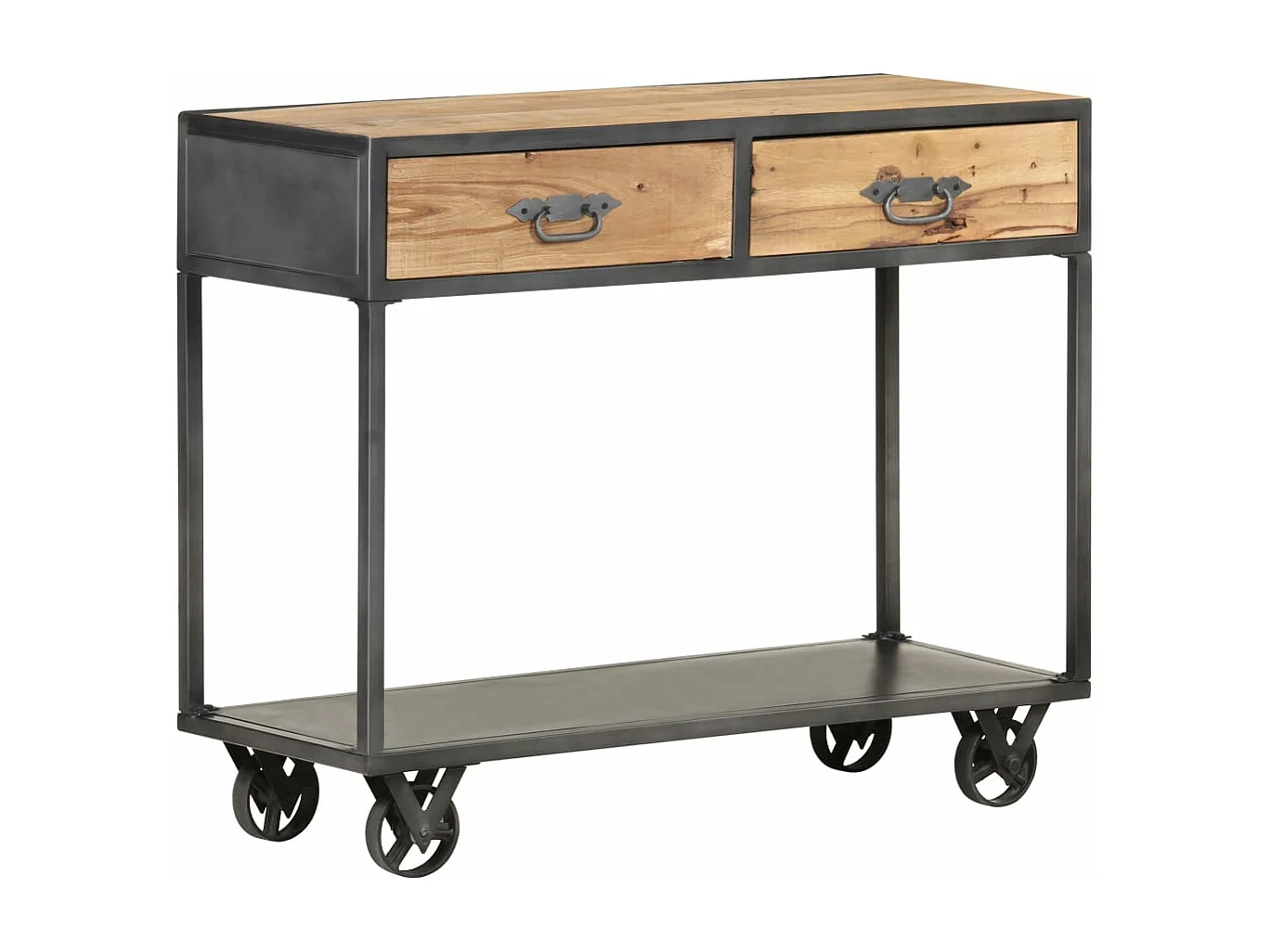 Konsolentisch 90x35x74 cm Altholz Massiv