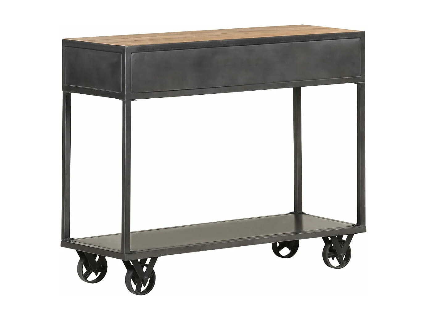 Konsolentisch 90x35x74 cm Altholz Massiv