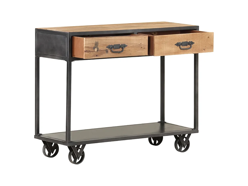 Table console 90x35x74 cm Bois de récupération massif