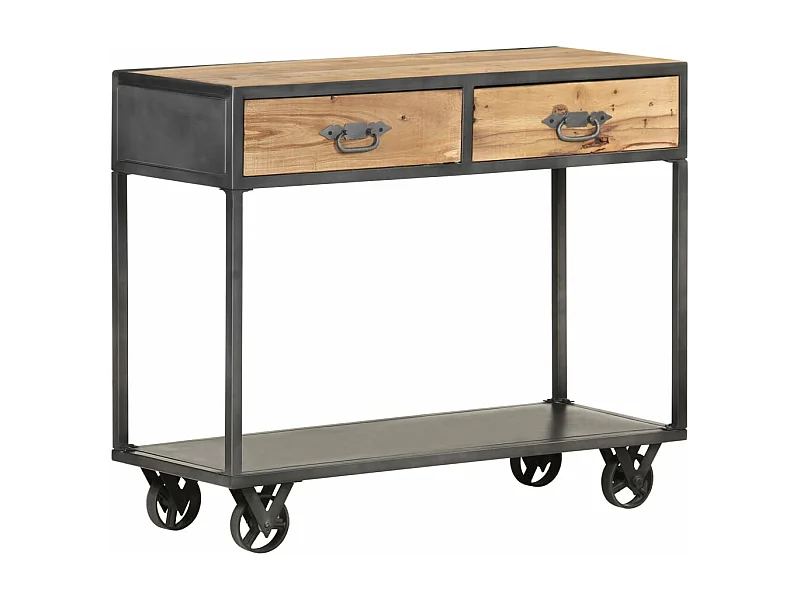 Konsolentisch 90x35x74 cm Altholz Massiv