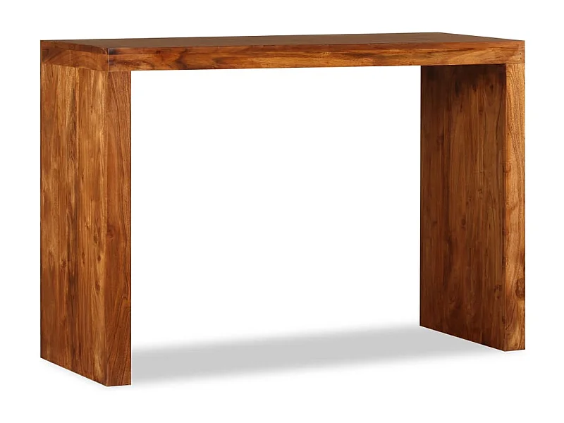 Tavolo Consolle in Legno Massello Finitura Ambra 110x40x76 cm