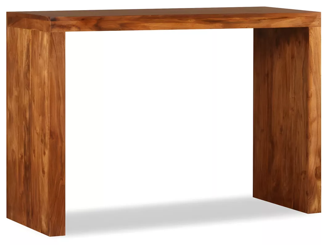 Kauf Unique Konsolentisch Massivholz mit Honigfarbener Politur 110x40x76 cm