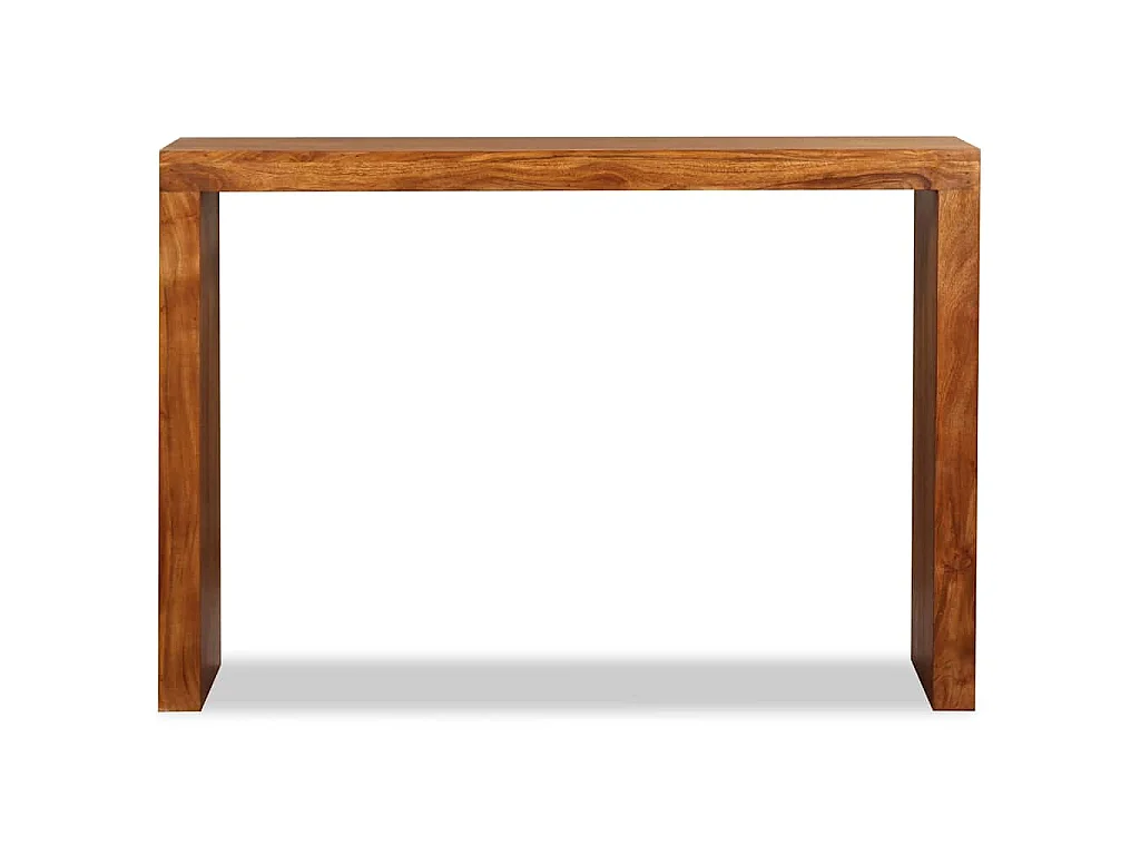 Mesa consola madeira maciça c/ acabamento a mel 110x40x76 cm