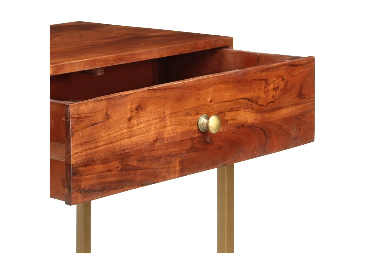 Mesa consola 100x35x76 cm madeira de acácia maciça