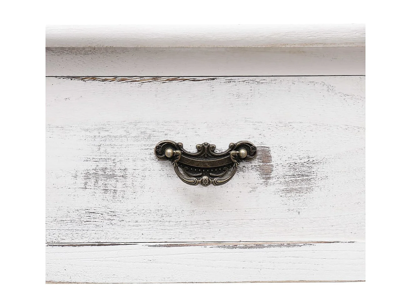 Mesa consola 110x45x76 cm madeira branco antigo