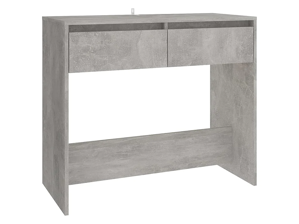 Table console gris béton 89x41x76,5 cm bois d'ingénierie