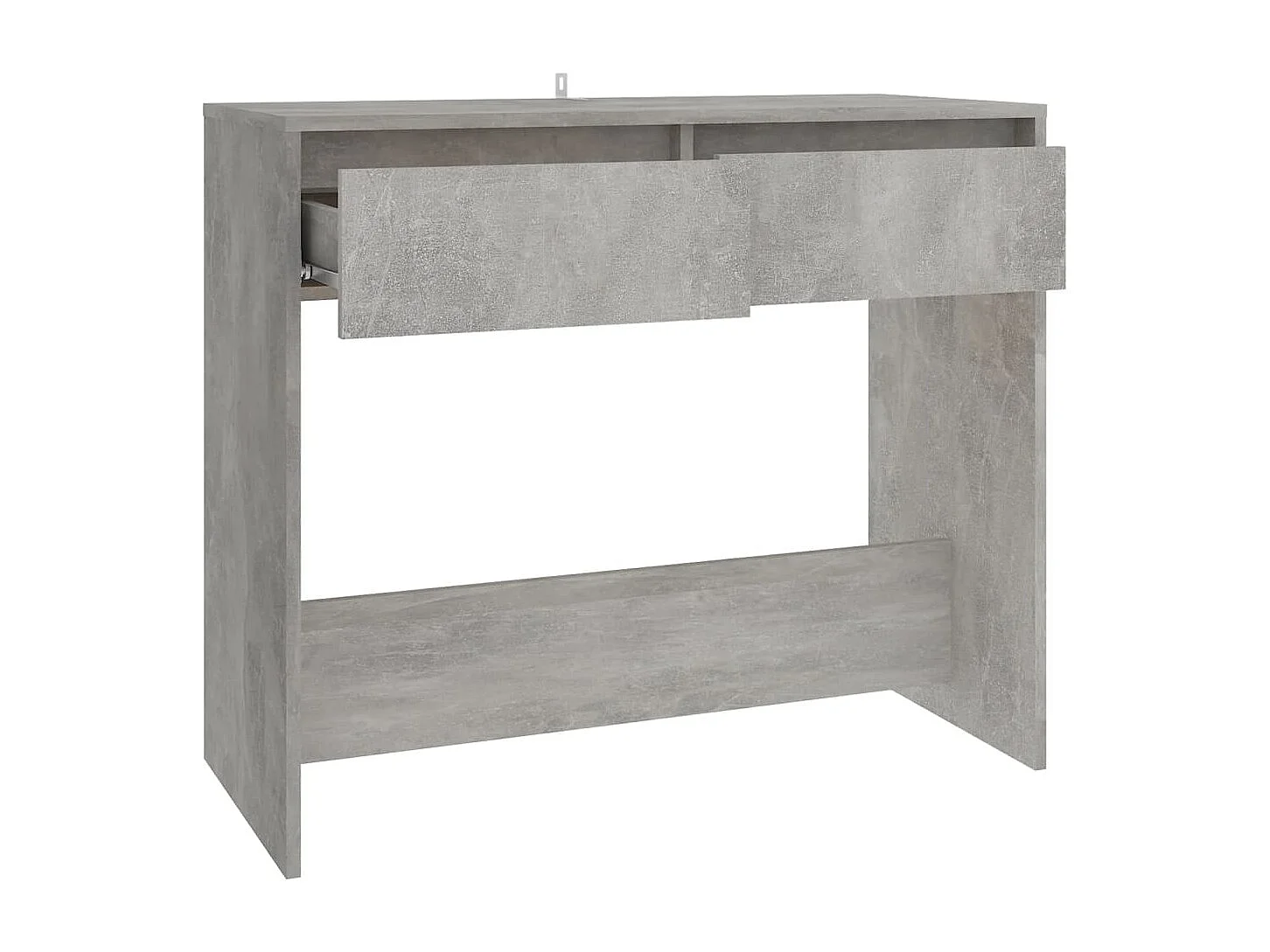 Table console gris béton 89x41x76,5 cm bois d'ingénierie