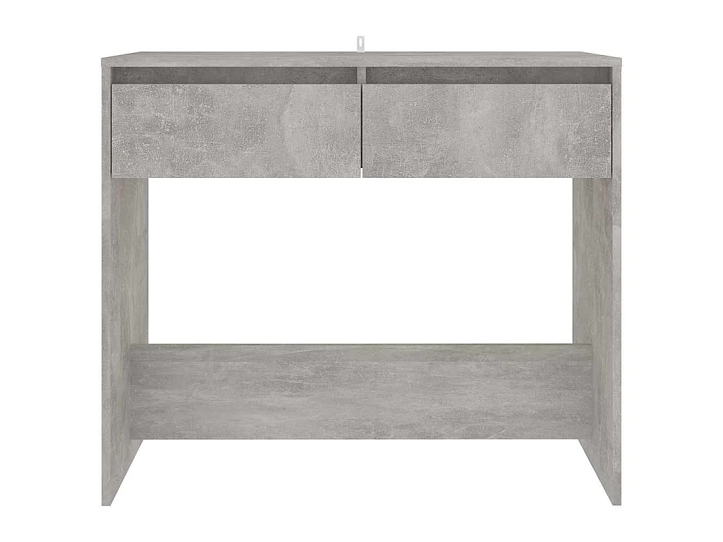 Table console gris béton 89x41x76,5 cm bois d'ingénierie