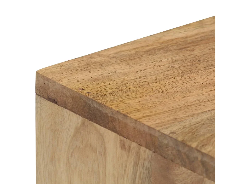 Mesa consola de madera maciza de mango 90x45x75 cm