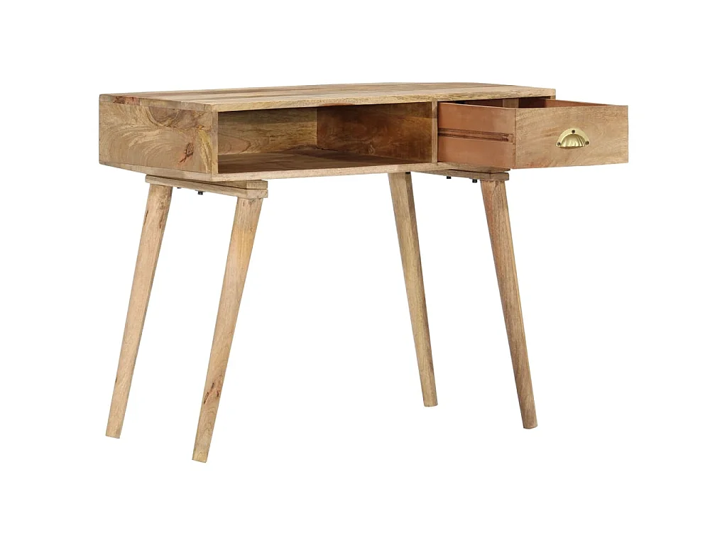 Tavolo Consolle 90x45x75 cm in Legno Massello di Mango