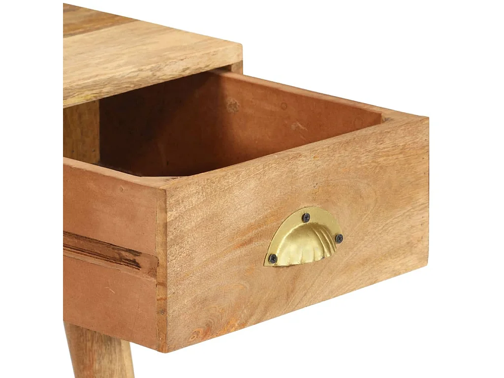 Tavolo Consolle 90x45x75 cm in Legno Massello di Mango