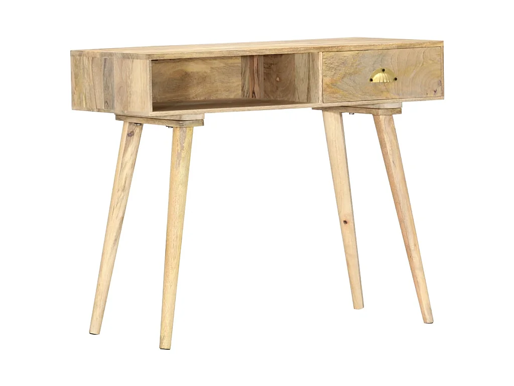 Tavolo Consolle 90x45x75 cm in Legno Massello di Mango
