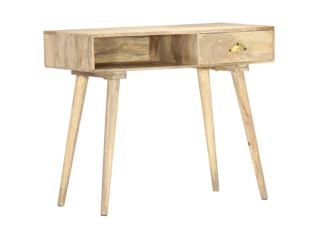 Tavolo Consolle 90x45x75 cm in Legno Massello di Mango