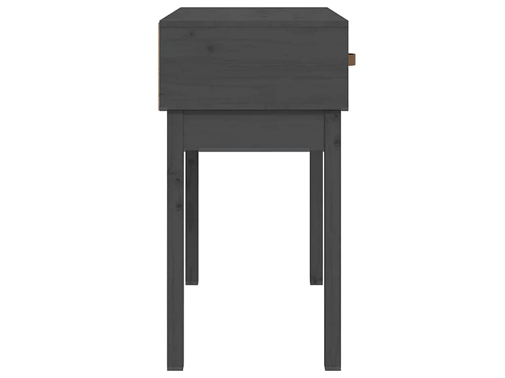 Table console Gris 76,5x40x75 cm Bois massif de pin