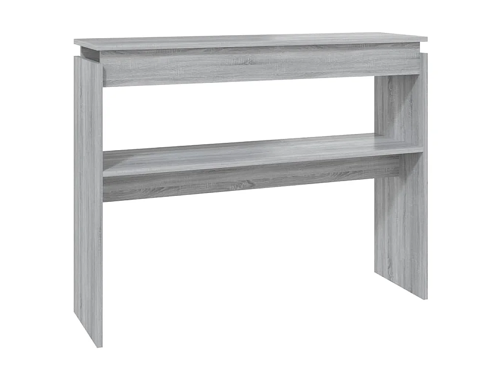 Wandtafel 102x30x80 cm bewerkt hout grijs sonoma eikenkleurig