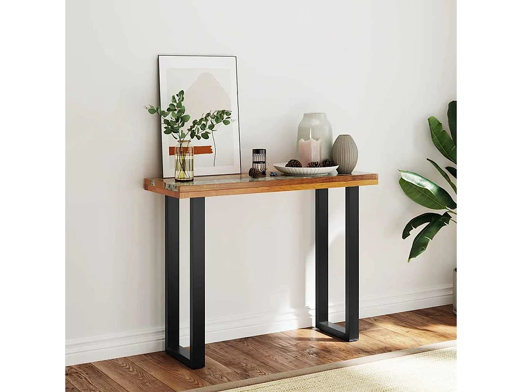 Table console Teck 100 x 35 x 75 cm