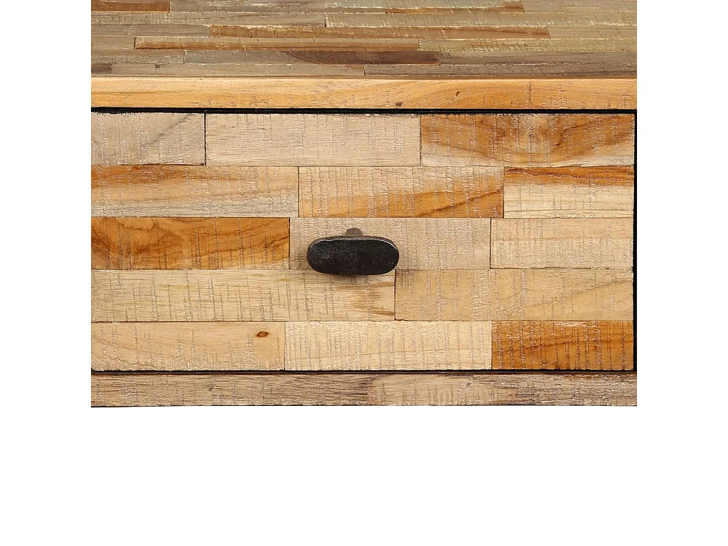 Mesa consola de teca maciza reciclada 120x30x76 cm