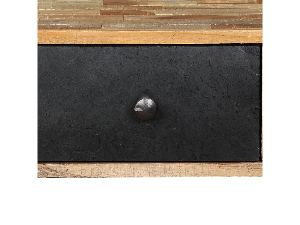 Mesa consola de teca maciza reciclada 120x30x76 cm