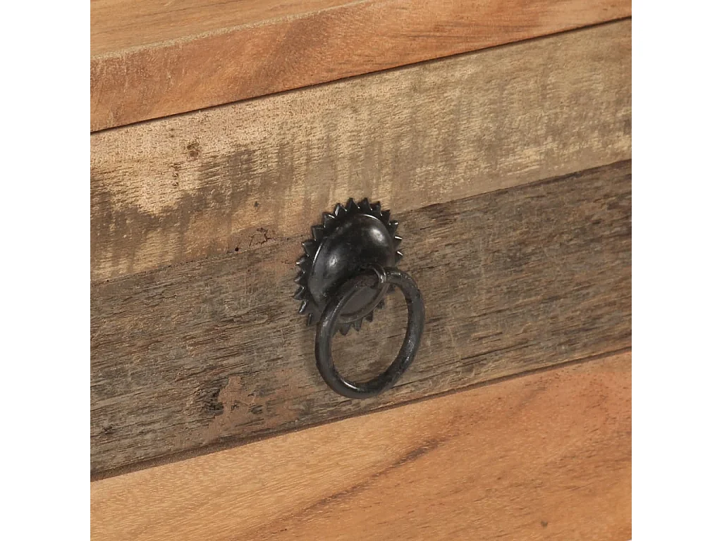 Tavolo Consolle 90,5x30x75cm in Legno di Acacia e di Recupero