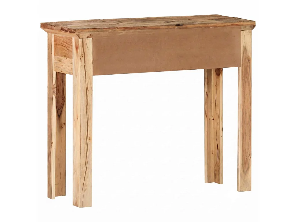 Tavolo Consolle 90,5x30x75cm in Legno di Acacia e di Recupero