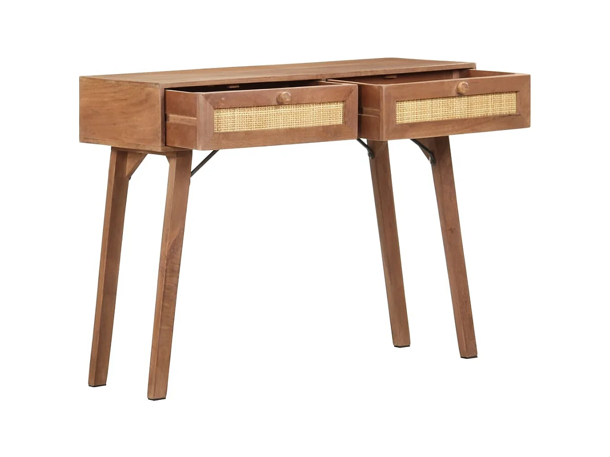 Konsolentisch 100x35x76 cm Mango Massivholz
