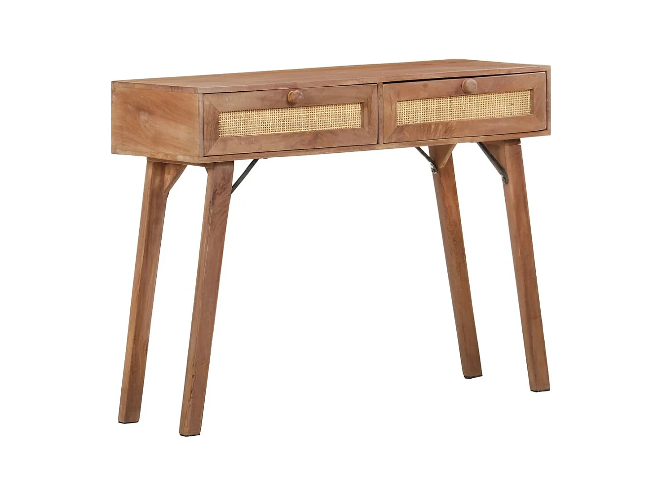 Konsolentisch 100x35x76 cm Mango Massivholz