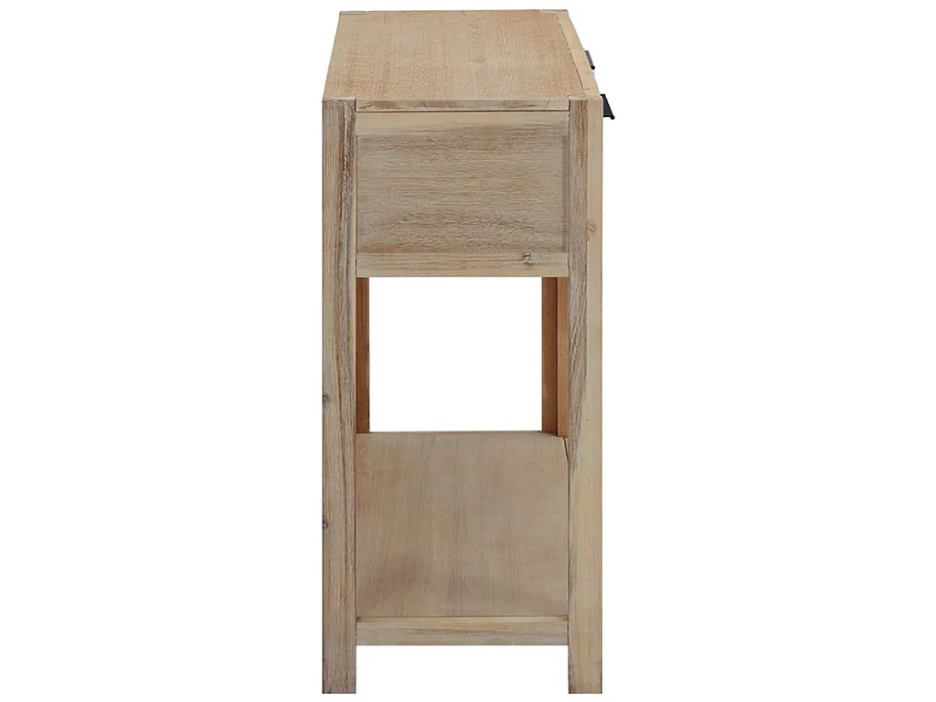 Mesa consola de madera maciza de acacia 82x33x73 cm