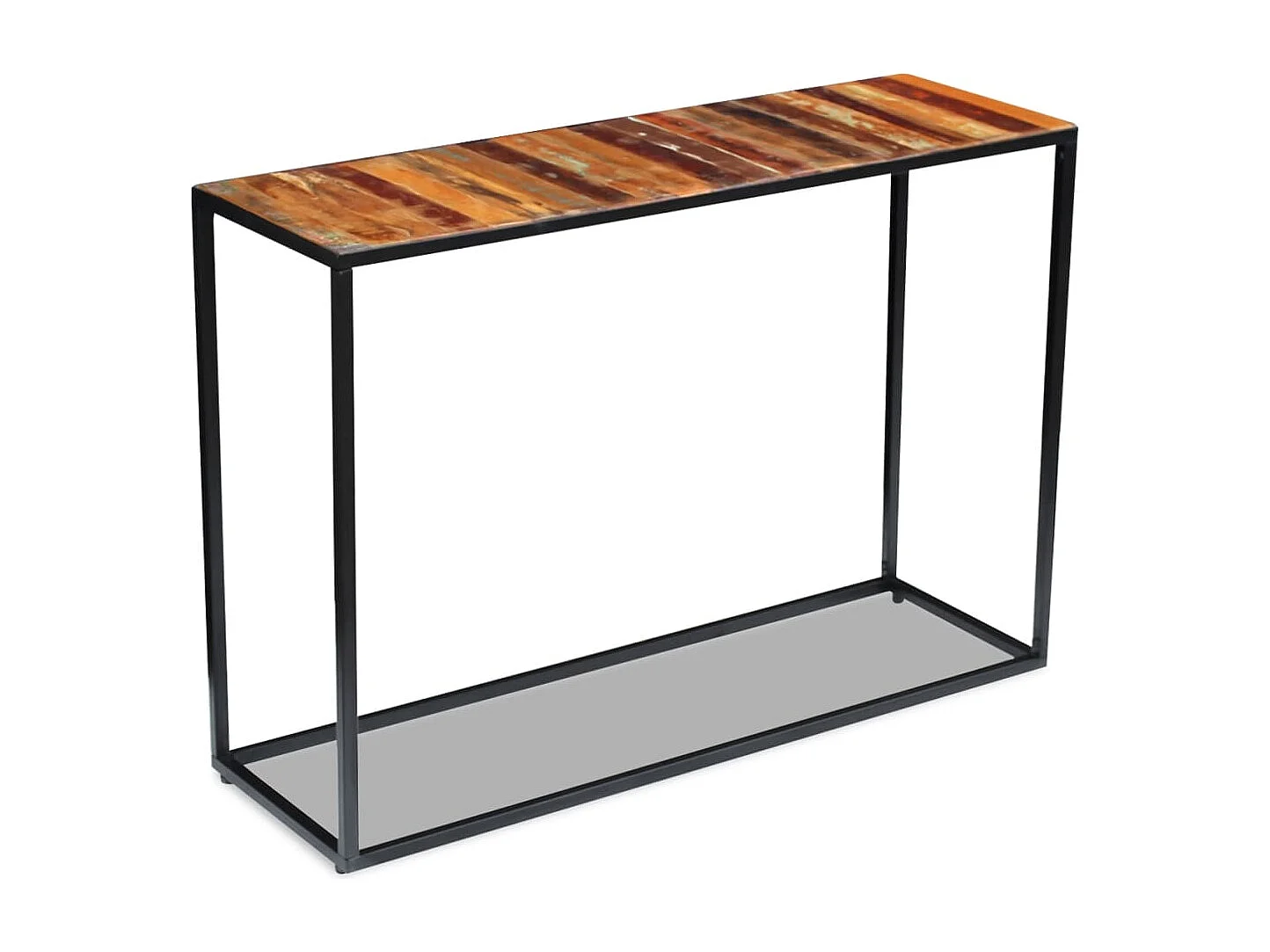 Wandtafel 110x35x76 cm massief gerecycled hout