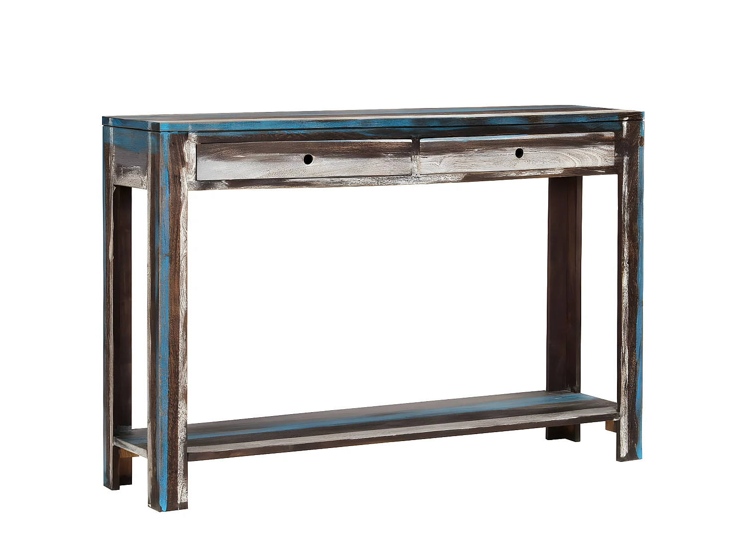 Table console Bois massif Vintage 118 x 30 x 80 cm