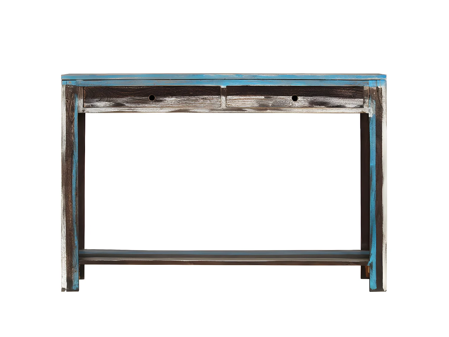 Table console Bois massif Vintage 118 x 30 x 80 cm