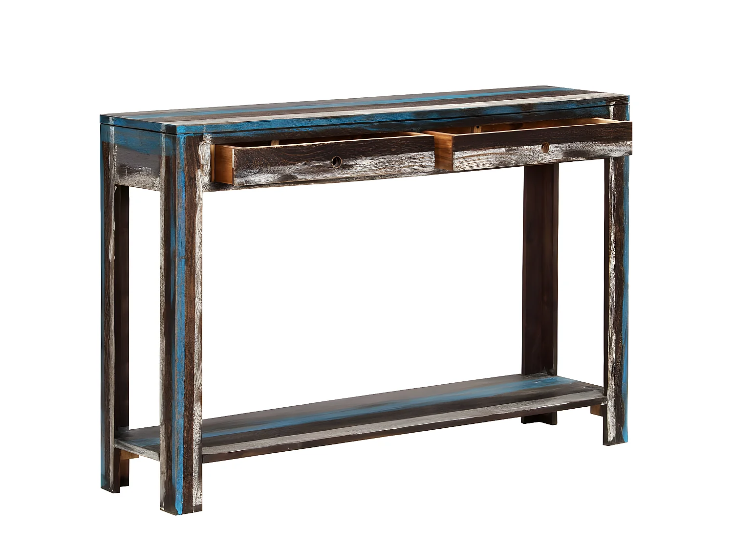 Table console Bois massif Vintage 118 x 30 x 80 cm