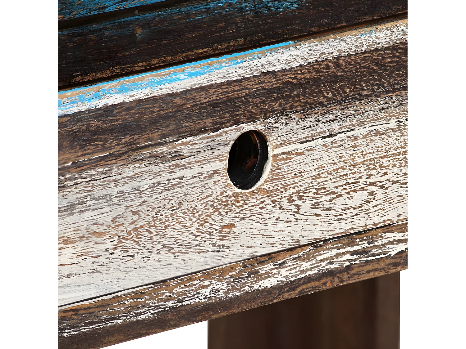 Table console Bois massif Vintage 118 x 30 x 80 cm