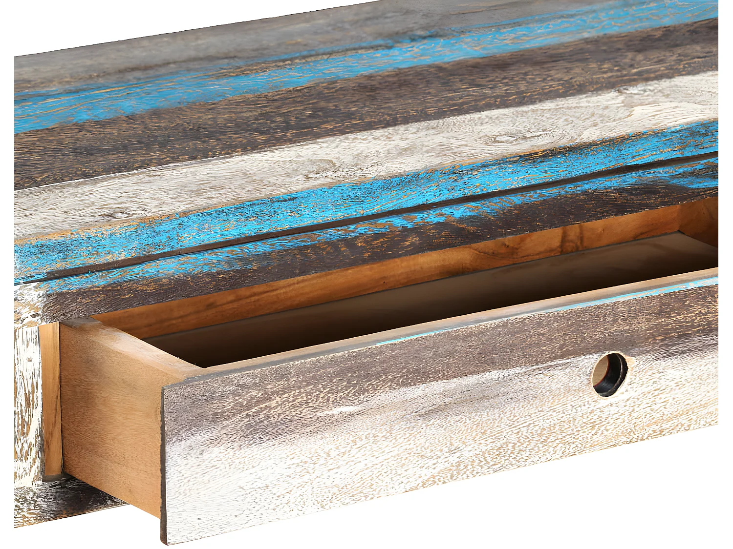 Table console Bois massif Vintage 118 x 30 x 80 cm