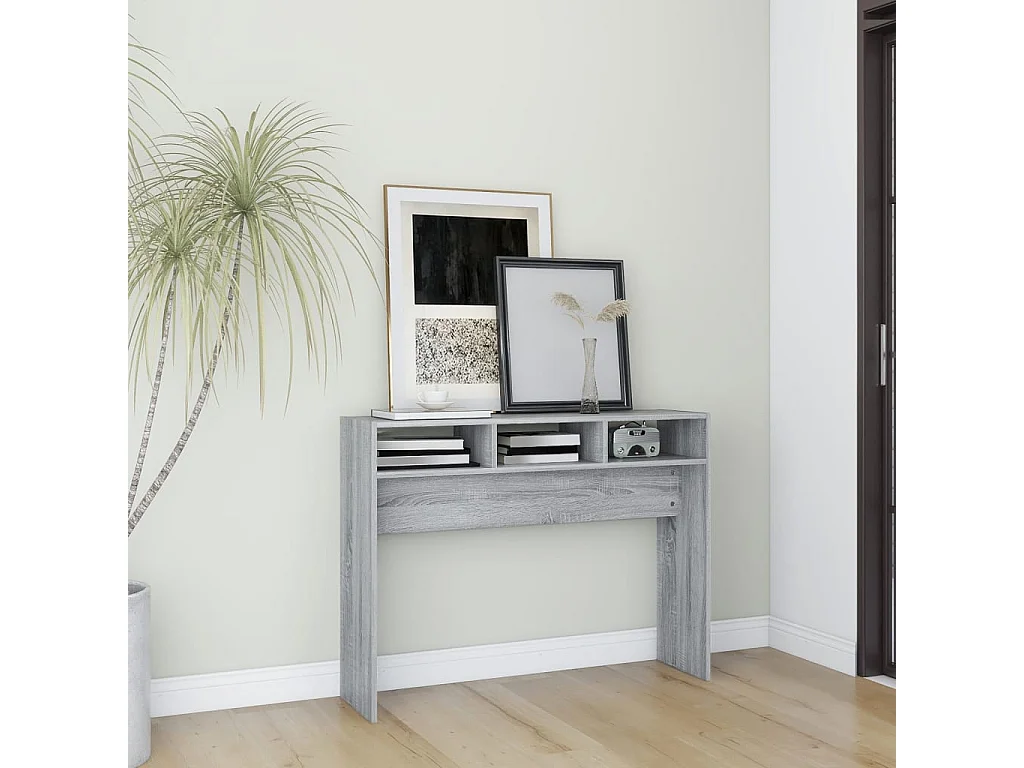 Table console Sonoma gris 105x30x80 cm Bois d'ingénierie