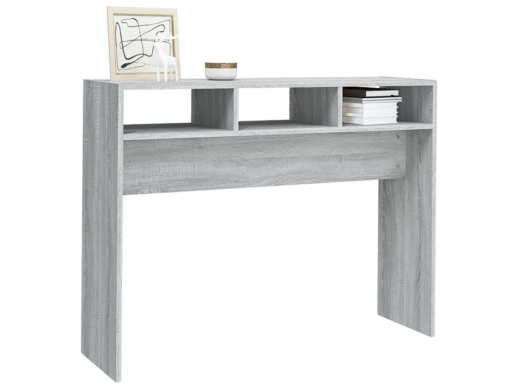 Table console Sonoma gris 105x30x80 cm Bois d'ingénierie