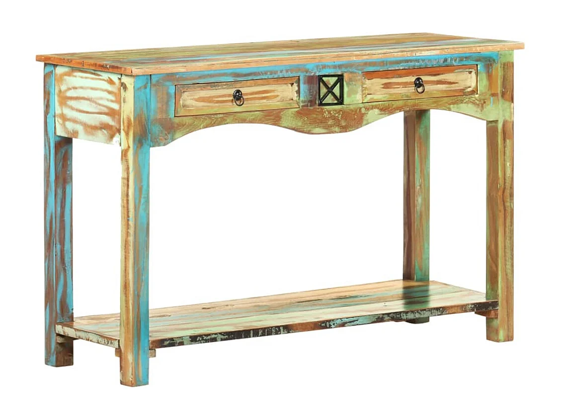 Konsolentisch 120x40x75 cm Altholz Massiv